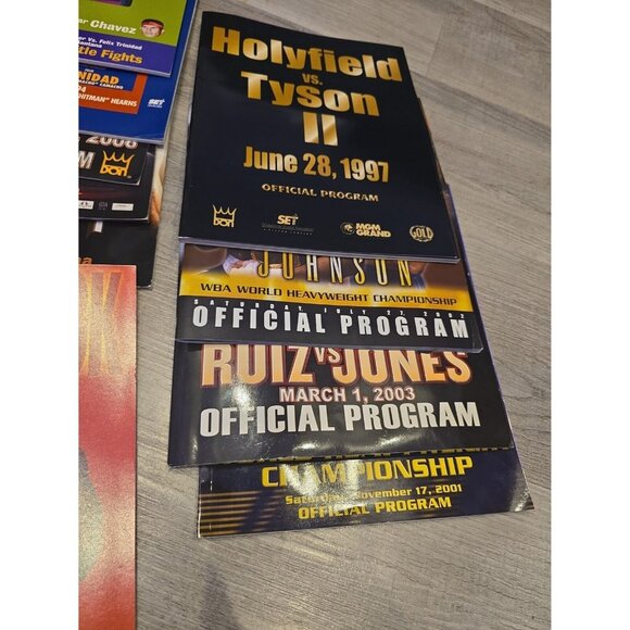 Lot 9 Don king Boxing Official Programs Mike Tyson Mcneeley Holyfield Holmes - Picture 10 of 10